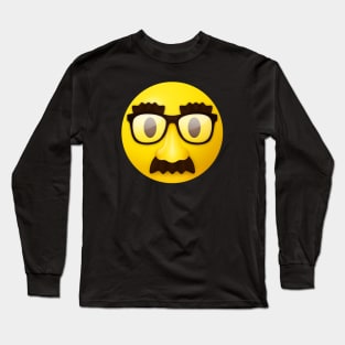 Disguised face emoji Long Sleeve T-Shirt